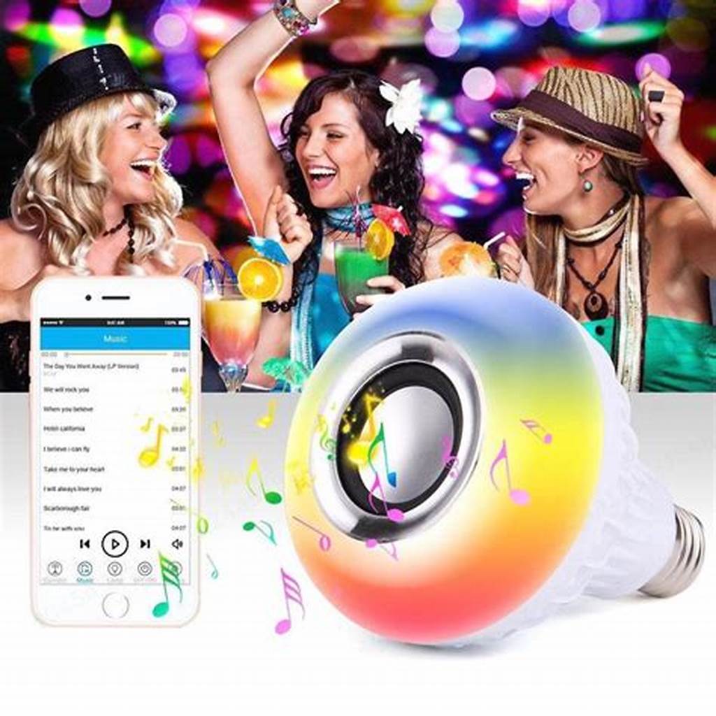 Bombillo Parlante Con Bluetooth Multicolor