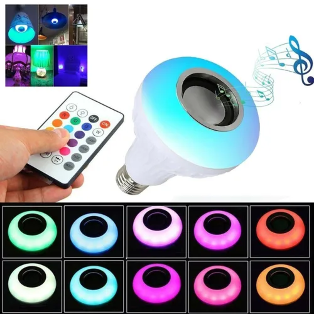 Bombillo Parlante Con Bluetooth Multicolor