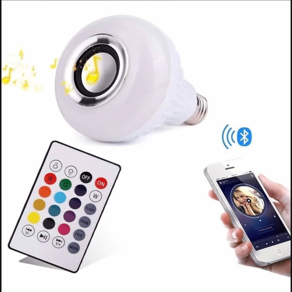 Bombillo Parlante Con Bluetooth Multicolor