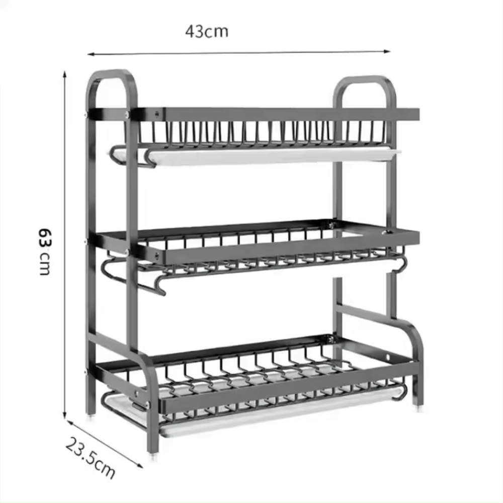 Platero Escurridor De Platos 3 Niveles