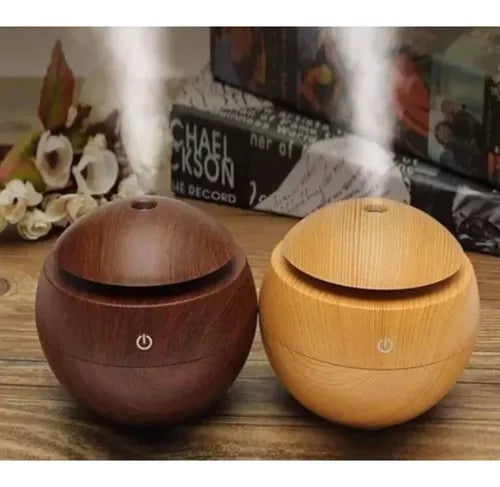 Humidificador en esfera estilo madera